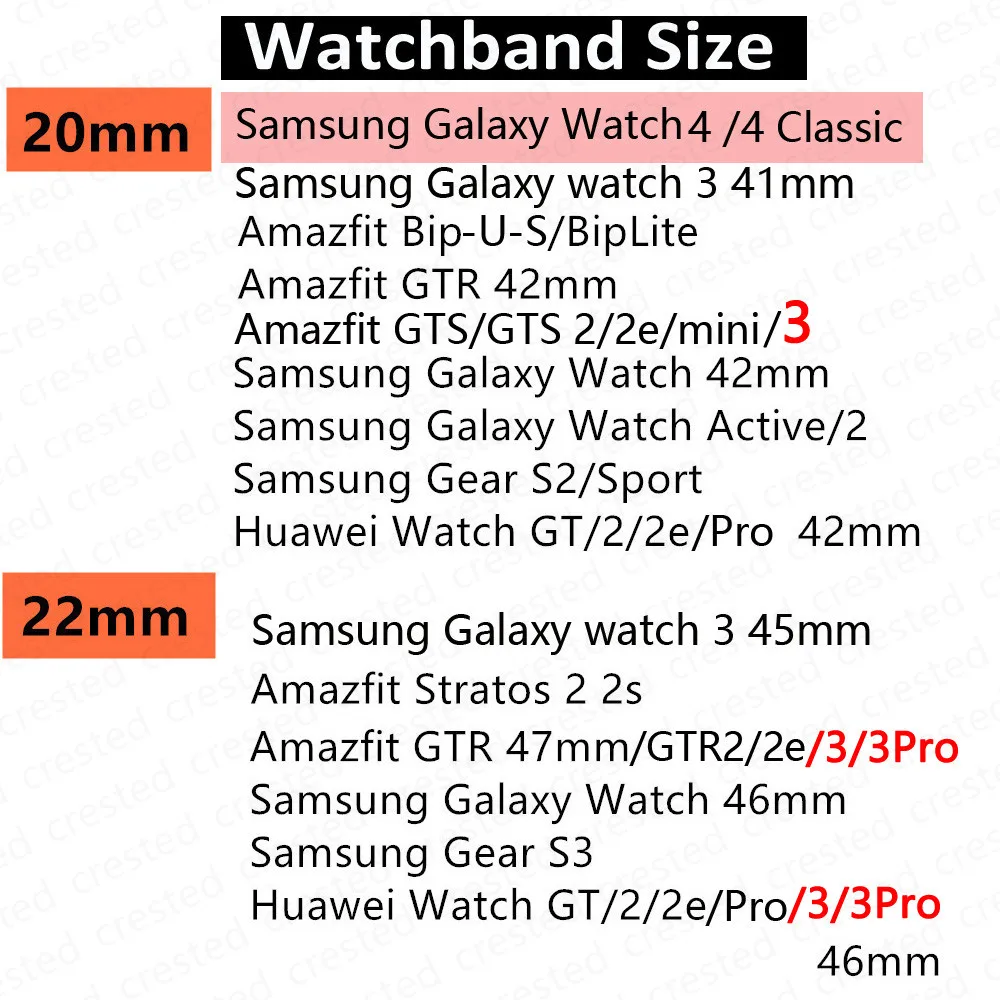 Nylon strap For Samsung Galaxy watch 4/classic/46mm/Active 2/Gear S3/amazfit Adjustable Elastic bracelet Huawei GT 2/3 Pro band 6