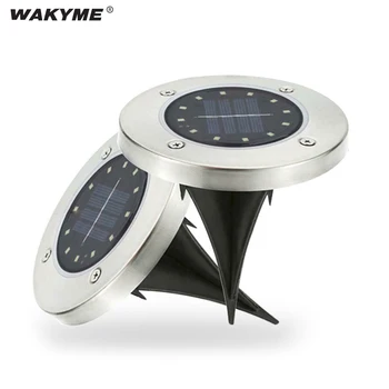 

WAKYME 16 LED Solar Light Outdoors Street Light Waterproof Garden Decor Solar Lamp Buried Stair Underground Decking Lamp