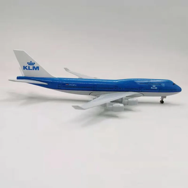 20 см Airbus Boeing B747 KLM авиалинии самолеты самолет сплав модель игрушки с посадкой игрушки коробка передач F коллекции