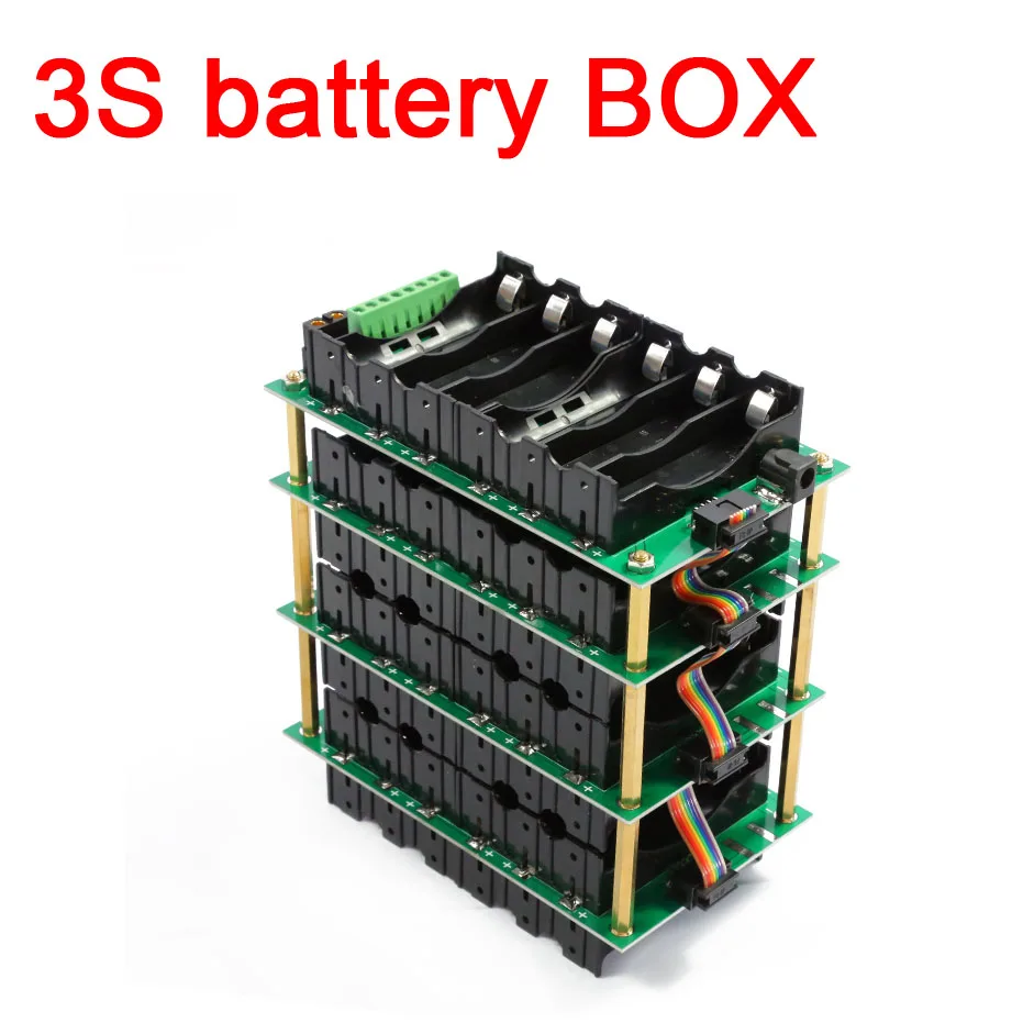 3S battery Box 12V 18650 power wall 3s pack bms li-ion Lithium BMS PCB 40A 80A Protection board | Электроника