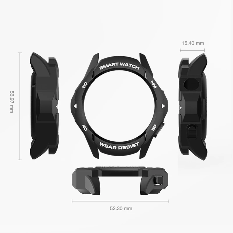 Shockproof Case Compatible with Huawei Watch 3/3pro Protector Shell Overall Protective Case Ultra-Thin Protective Cover