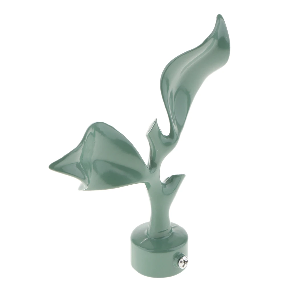 Decorative Steel Curtain Rod Ends Cap Heads Artisitic Drapery Finials for 28mm Inner Diameter Rods