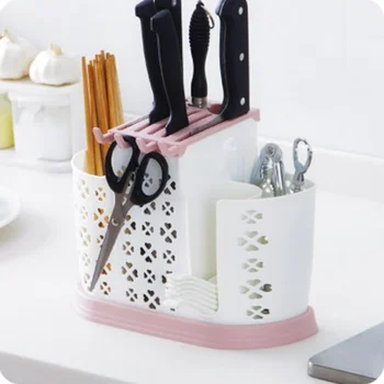

Knife Bags for Chefs Home Tableware Knife Block Multifunction Plastic Knife Holder Chopsticks Holder Stand for Knives Kitchen