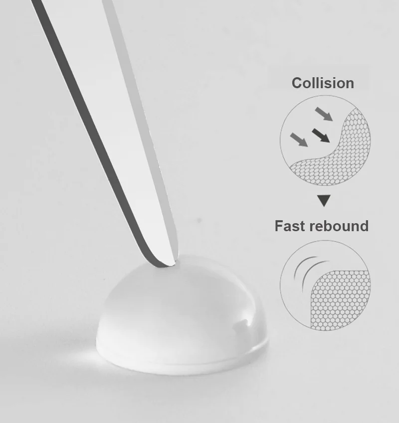 Door Stopper Silicon Rubber Kitchen Transparent Self-Adhesive Damper Buffer Furniture Hardware Kitchen Cabinet Door Stop Bumper