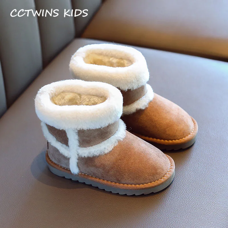 Camel CCTWINS/детская обувь; коллекция года; зимние модные сапоги до середины икры для девочек; брендовые зимние сапоги для девочек; теплая замшевая обувь для малышей; SNB153 - Цвет: Camel