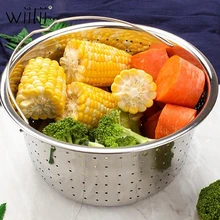 Wiilii, аксессуары для фритюрницы, для мытья в посудомоечной машине, антипригарная, прочная пароварка, корзина, покрытие, скороварка, кухонные инструменты