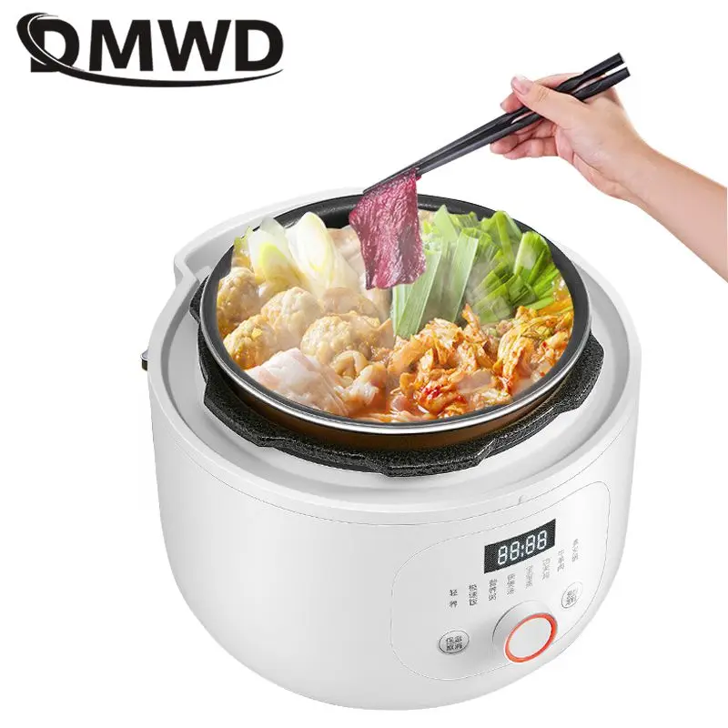 Умная мини рисоварка DMWD 2 л компактная скороварка суповарка приготовление еды 24