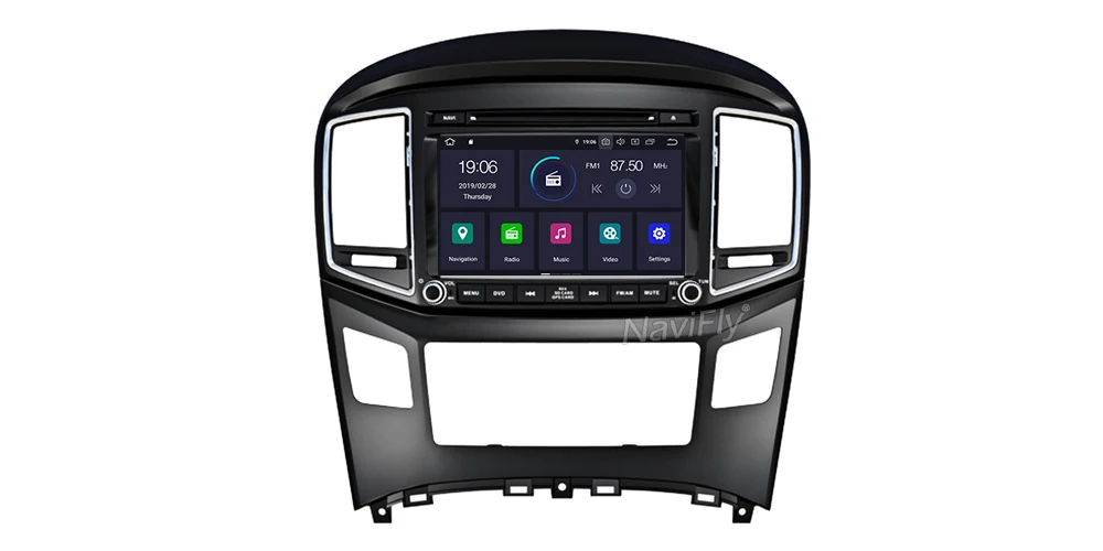 Cheap NaviFly 8Core Android9.0 Car Multimedia player radio for Hyundai H1 2016 with BT wifi ipod gps navigator DVD DVR view camera 19