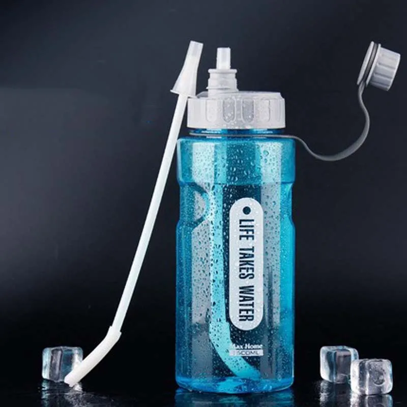 

BPA Free Outdoor Water Bottles 2L Big Capacity Plastic Sports Bottle with Straw Fitness Leak-proof My Bottle