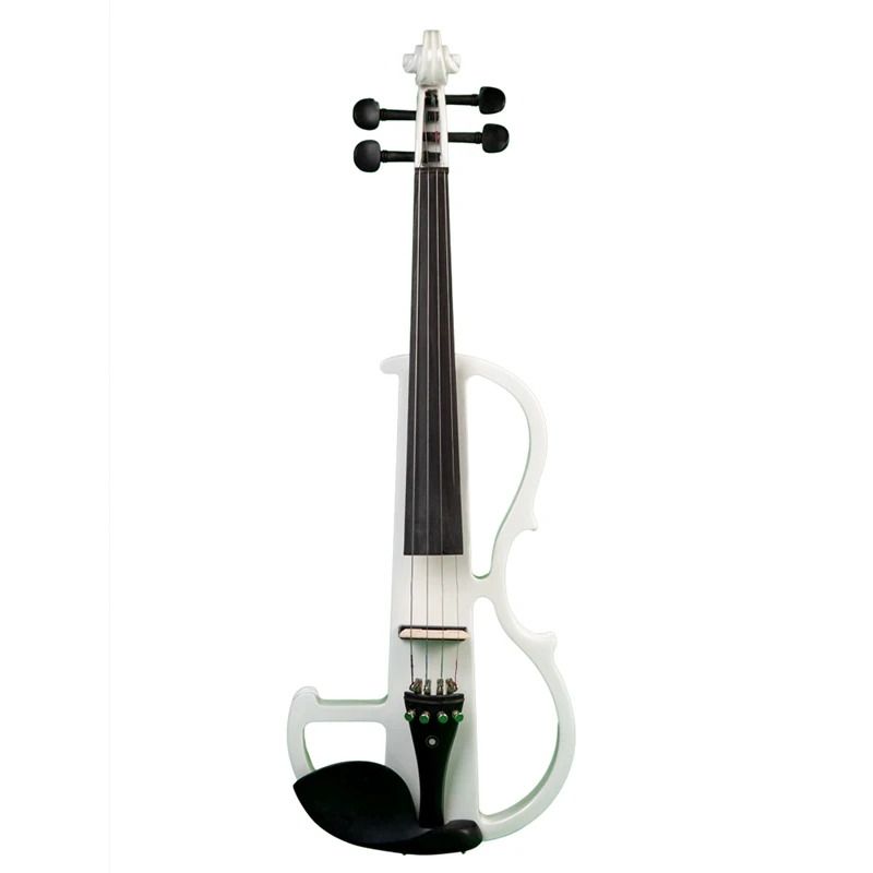 

NAOMI Full Size 4/4 Solid Wood Electronic Silent Violin with Ebony Fittings, Carrying Case, Audio Earphone, Cable, Rosin, Bow
