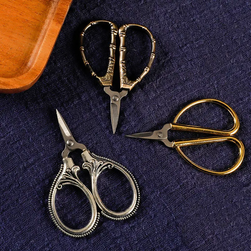 6cm Mini sewing scissors sewing supplies craft scissors pocket scissors retro pocket scissors antique thread cutter vintage scissors embroidery cross stitch stainless steel