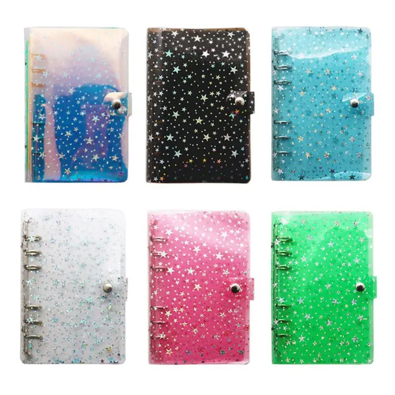 2024 Diary A6 A5 Star Transparent Loose Leaf Binder Notebook Inner Core Cover Note Book Journal Planner Office Stationery Sup
