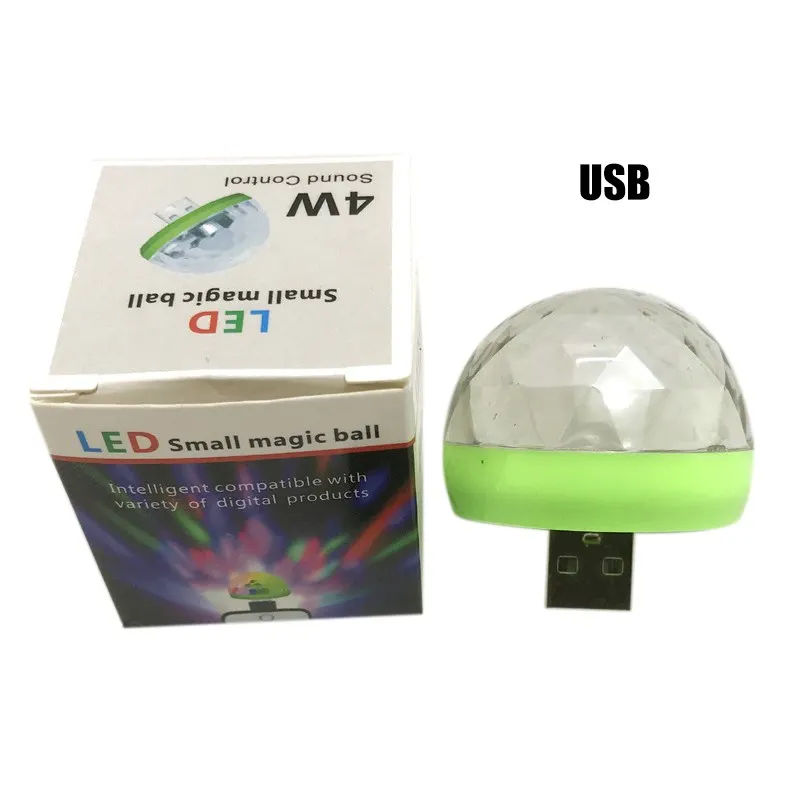 Стиль 3 с usb-портом, светодиодная rgb диско-сценическая лампа для вечеринки клуб диджей КТВ Портативный Волшебный телефон шаровая лампа 3 USB порт шариковая лампа - Цвет: Оранжевый