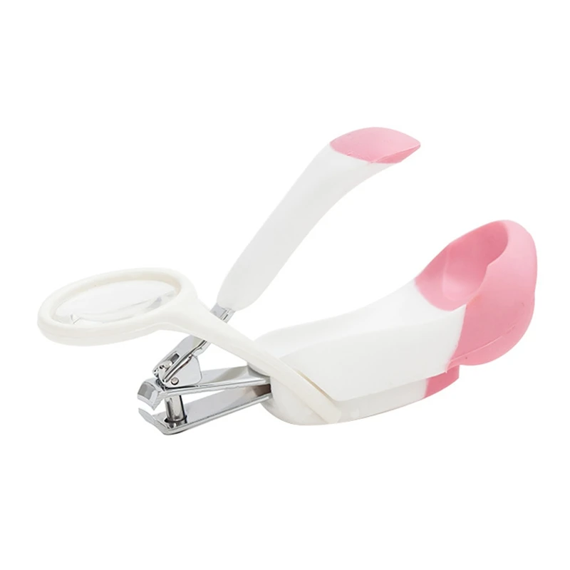 Детская безопасная супер прозрачная клипер для ногтей с увеличительным стеклом, милые кусачки для новорожденных, ножницы для пальцев, Детские кусачки для ухода за ногтями