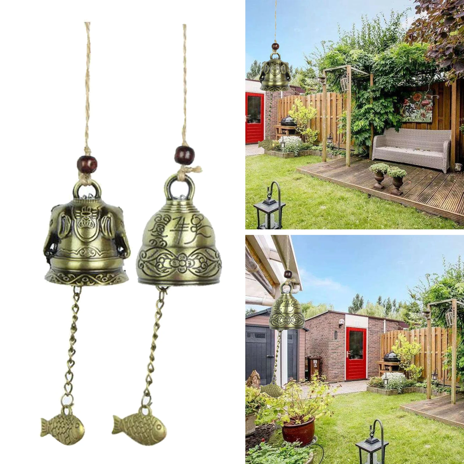 Japanese Furin Wind Chimes Cast Iron Pagoda With Bell/New in Box/Made in Japan