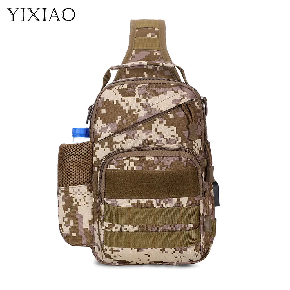 

YIXIAO Tactical Multifunction Men's Shoulder Bag Outdoor Camouflage Sling Chest Bag For Male Travel Trend Sport Crossbody Bags