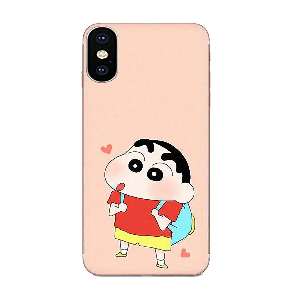 ТПУ чехлы Fundas Crayon Shin-Chan для Apple iPhone 11 Pro X XS Max XR 4 4s 5 5C 5S SE 6 6S 7 8 Plus - Цвет: as picture