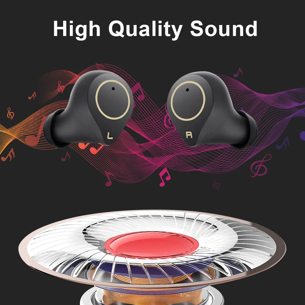 ALWUP Bluetooth наушники HIFI aptX IPX7 Беспроводные с сенсорным управлением беспроводные 5 0