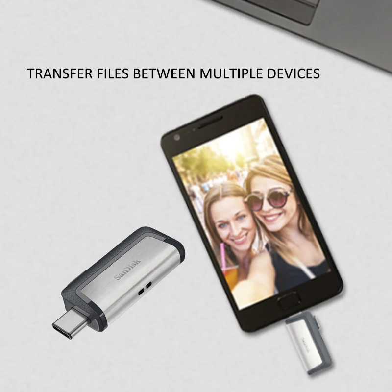 SanDisk USB флэш-накопитель 32 Гб 64 Гб 128 ГБ USB флэш-накопитель 256 ГБ USB 3,1 двойной OTG флеш-накопитель высокого Скорость