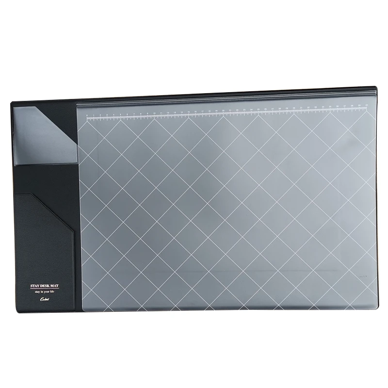 

Black Cute New South Korea A4 Large Artificial Leather Office School Desk Pad Gift Stationery Supplies,Fine Student Desk Organiz