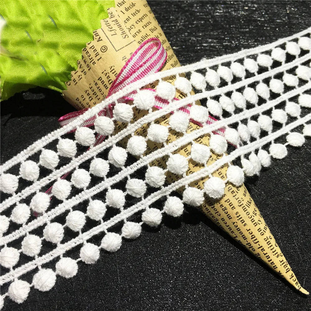 Hollow Cotton Pom Pom Trim 3Yards/Lot