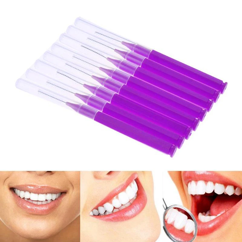 5Pcs Tooth Floss Oral Hygiene Dental Soft Plastic Interdental Brush Toothpick Healthy For Teeth Cleaning Care | Красота и здоровье