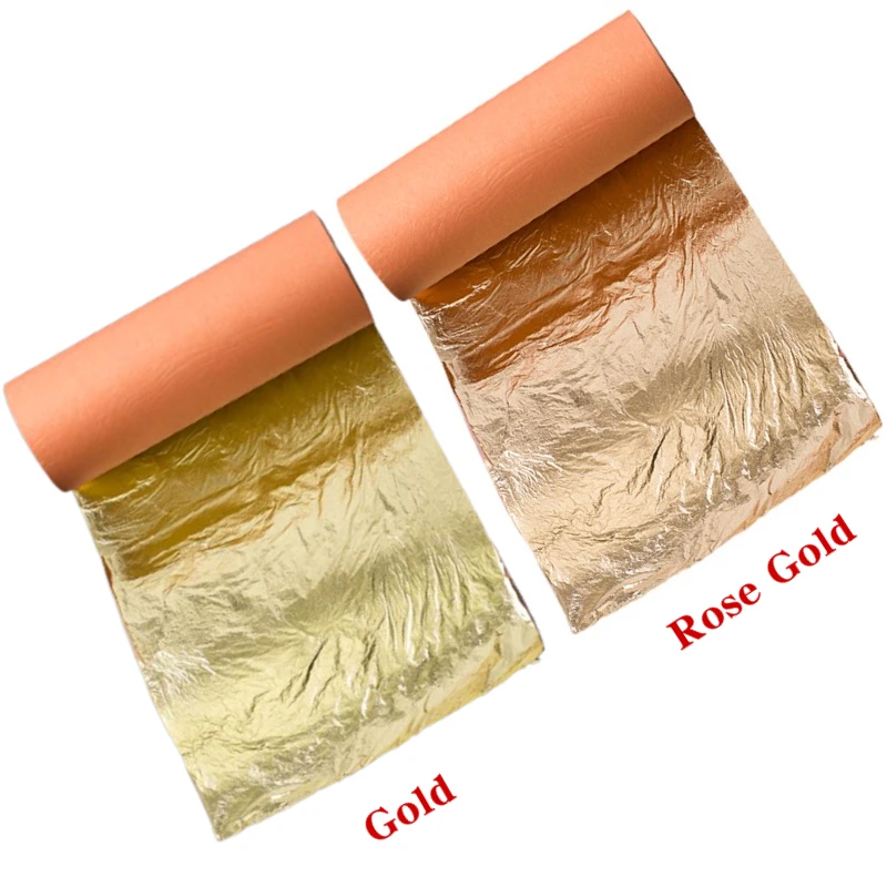 ARollofImitationGoldFoilPaperCopperLeafSheet15cmWidth75