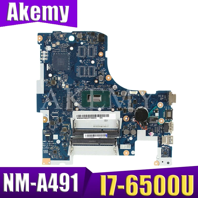 Материнская плата для ноутбука For Lenovo 300-17ISK 5B20K61902 BMWD1 NM-A491 основная SR2EZ I7-6500U CPU |
