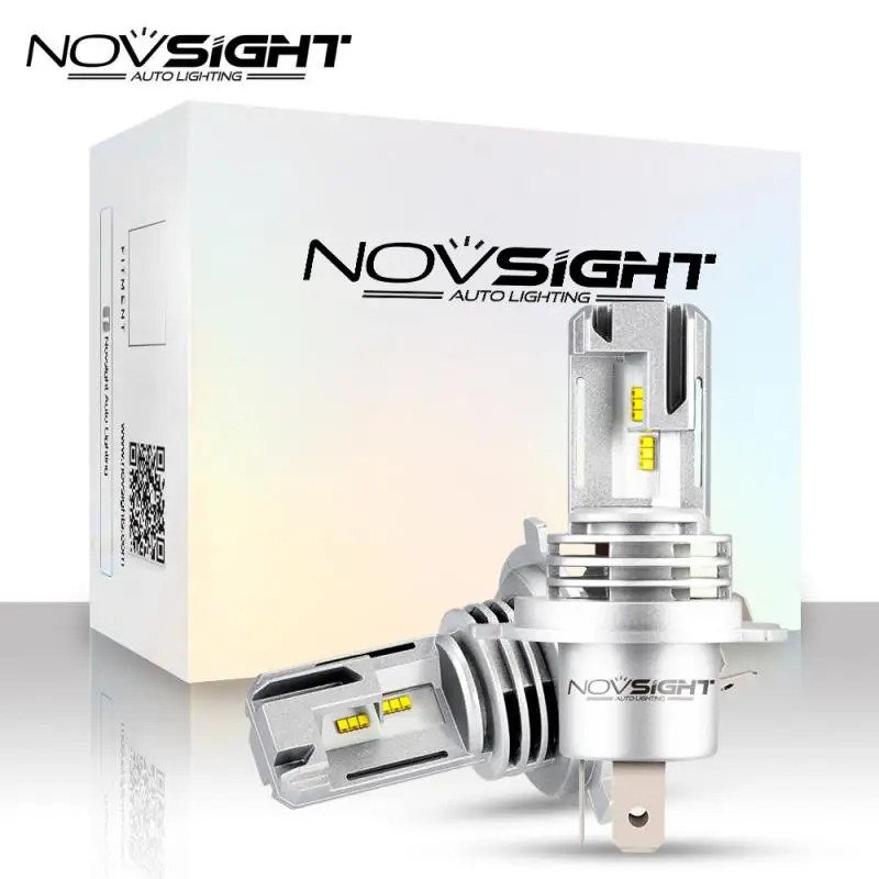 2 шт. Novsight A500 N30S H1 H3 H4 H7 H11 9005 9006 автомобильных фар лампа 55W 6000K белый 10 000LM/пара IP68
