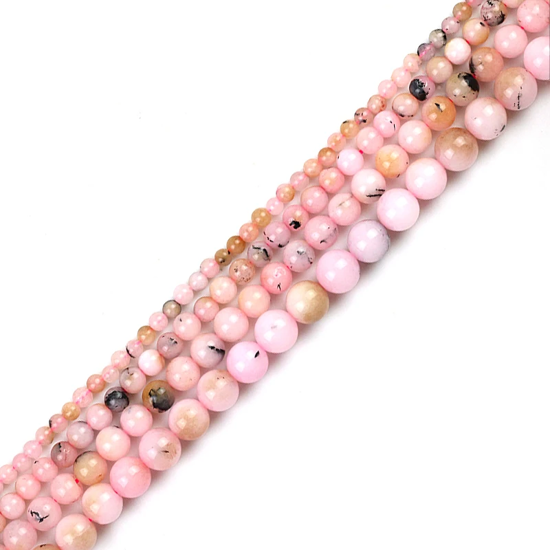 

Natural Yellow Strawberry Angel Jades Beads Round Loose Stone Beads For Jewelry Making DIY Bracelet Pick Size 4/6/8/10mm 15''