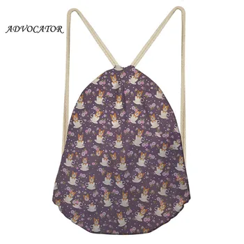 

Women Men Drawstring Bags Backpack Cartoon Dogs Printing Teenagers School Shoulders Bag Travel Storage Pouch Mochila Cordon