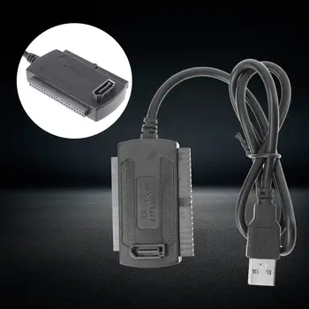 

USB To SATA IDE Serial Parallel Port Cable Line for 2.5/3.5 inch Hard Disk for 44 pin IDE/80pin PATA hard disk USB2.0 480Mbps