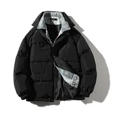 Зимняя одежда, имитация двух бумажных ковбойских хлопковых прокладок, Мужская одежда, тренд бренда Ins, утолщенная хлопковая стеганая куртка для работы