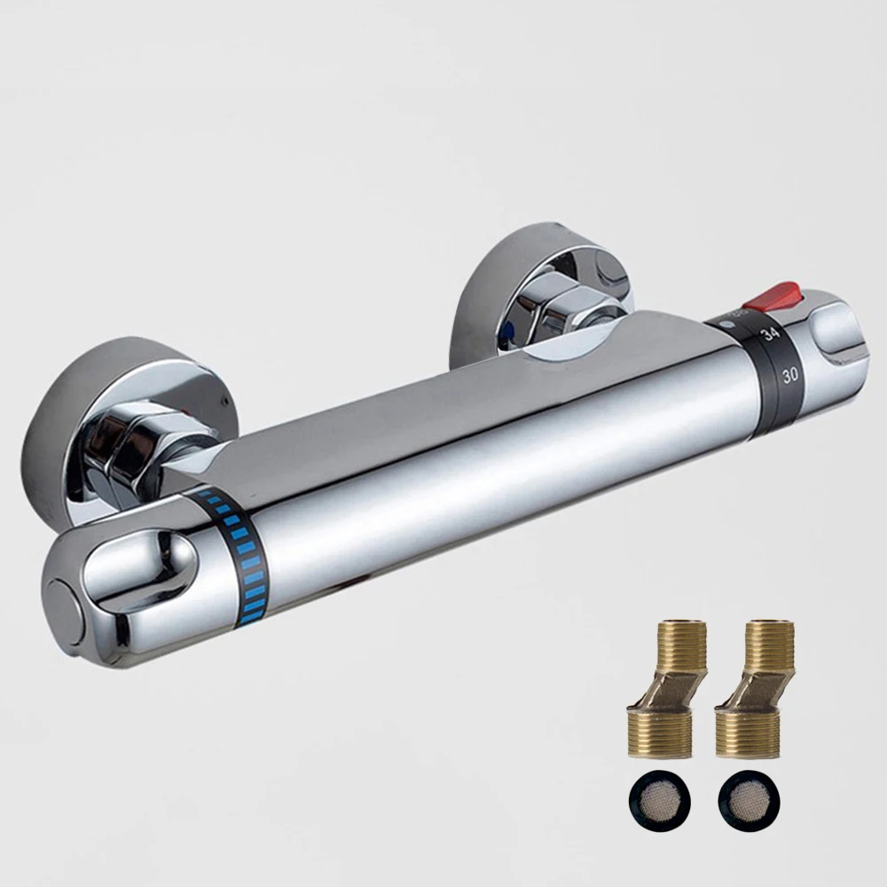 

New Design Thermostatic Shower Set Thermostatic Mixing Valve Bathroom Faucet Shower with Shower Head Mixer Faucet