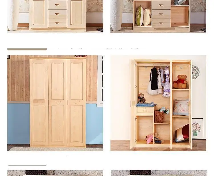 Roupa Dormitorio Kast Meuble Rangement Armario Clothing Pakaian Lemari Giyim Wooden Closet Cabinet Bedroom Furniture Wardrobe