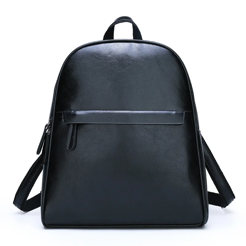 Toposhine женский рюкзак из искусственной кожи Модные школьные рюкзаки для девочек женские повседневные большие вместительные винтажные сумки на плечо - Цвет: Black