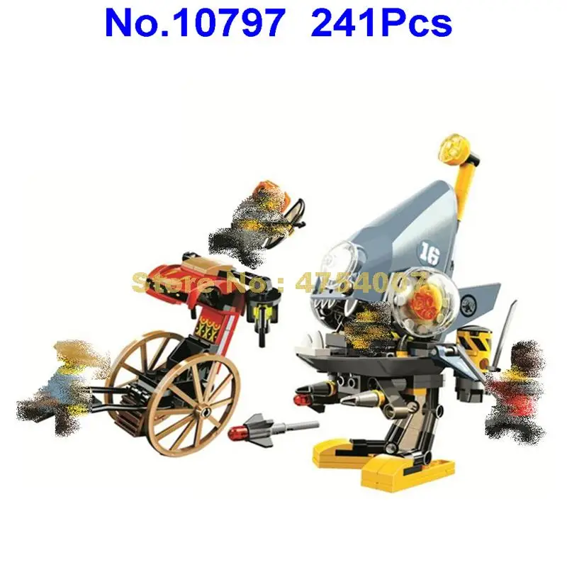 

10797 241pcs ninja movie piranha attack bela building block 70629 Toy
