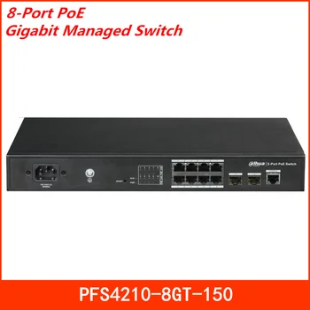 

Original Dahua 8-Port PoE Gigabit Managed Switch PFS4210-8GT-150 QoS/CoS/ToS to Increase Determinism MAC auto study and aging