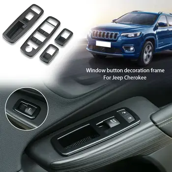 

Window Lifte Ajust Switch Frame Cover Trim Decor Fit Jeep Grand Cherokee 2011+