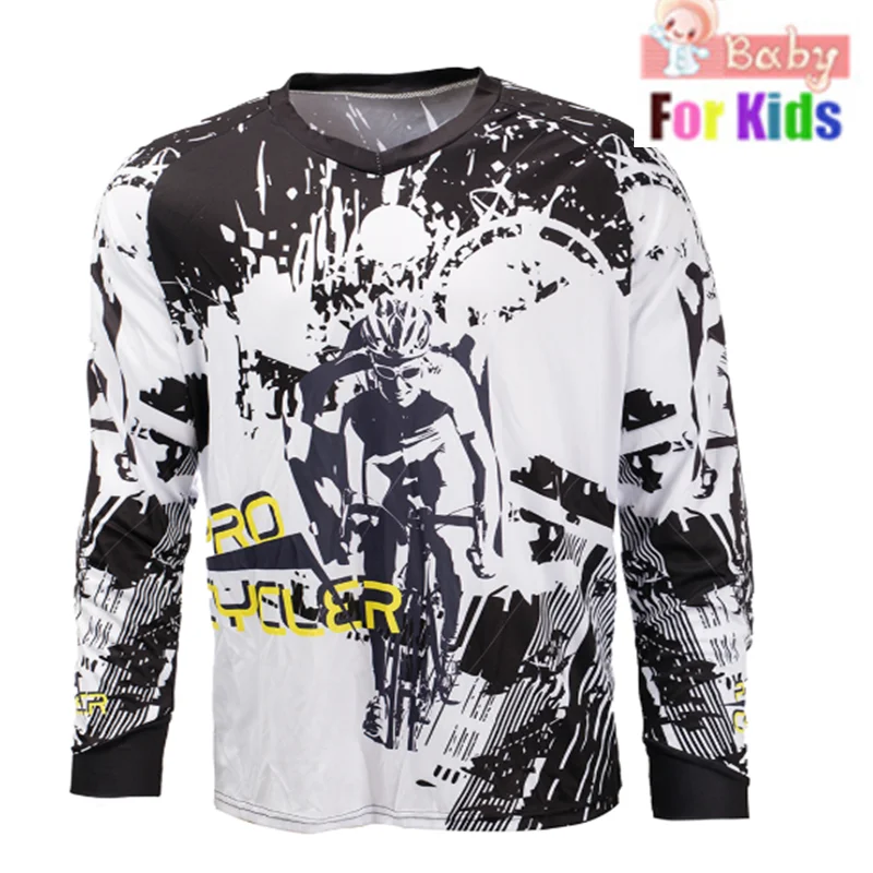 Новая Брендовая детская футболка для мотокросса, футболка DH для горного велосипеда, MX, одежда для мотоцикла, Ropa для мальчиков, быстросохнущие футболки MTB - Цвет: 8