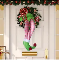 Decoración navideña para el hogar, productos de Año Nuevo, árbol de Navidad, mesa, puerta, ventana, adornos, en el estante elfo, regalo de Navidad, 2021