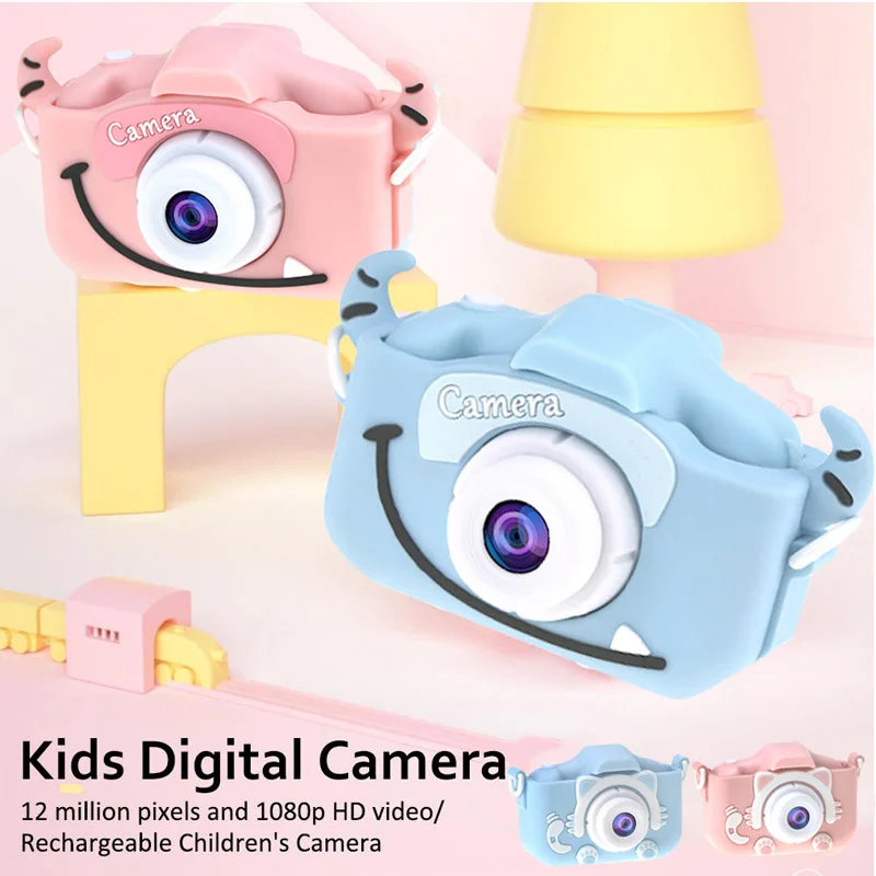 Baratos X8 2,0 pulgadas pantalla niños cámara Mini Digital 12MP foto niños cámara con 600 mAh polímero batería de litio juguetes regalo