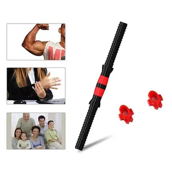 

Dumbbell Bar Handle Multifunction Spinlock Collar Solid Steel Portable Non Slip Weight Lifting Gym Home Workout Exercise Tool