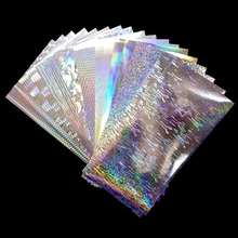Pegatinas de Señuelos de Pesca, película adhesiva de punto de rayas onduladas láser de plata, 20x10cm, DIY, 18 Uds.