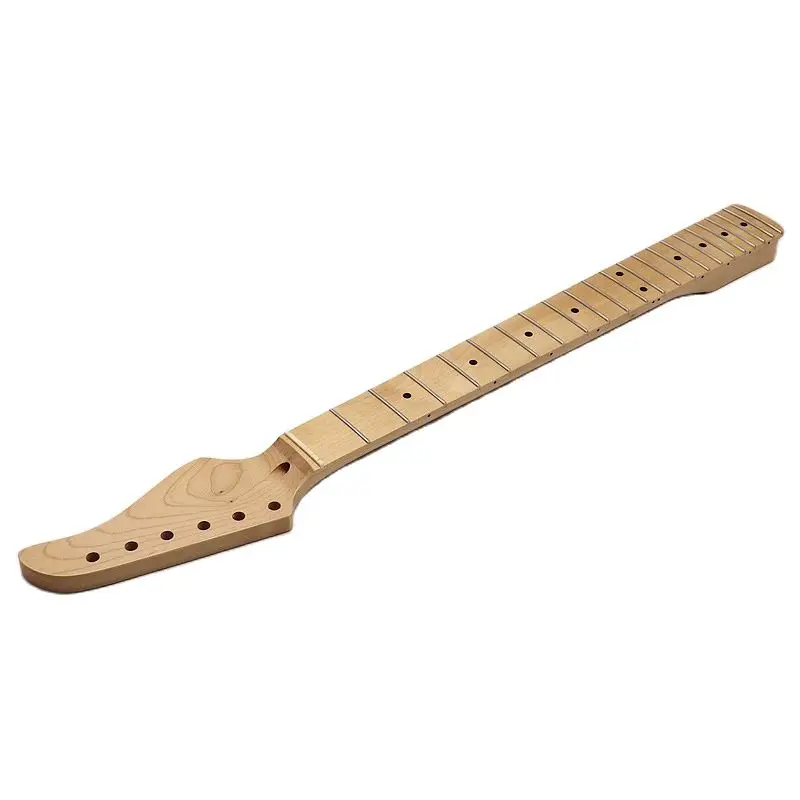 Electric Guitar Neck Canada Maple 6 Strings Satin Matte Natural Color 22 Frets Guitar Bow For
