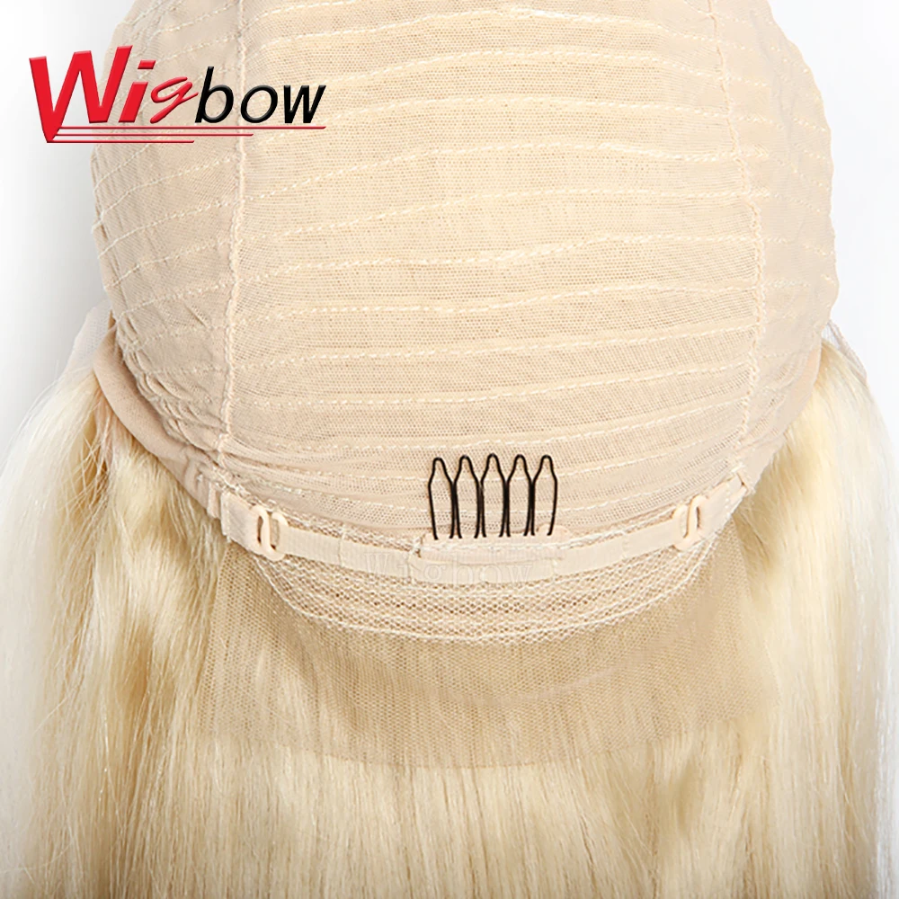 Wigbow OneCut волосы 613 короткий Боб кружевные передние человеческие волосы парик с ребенком отбеленные узлы предварительно сорванные волосы remy прямые парики