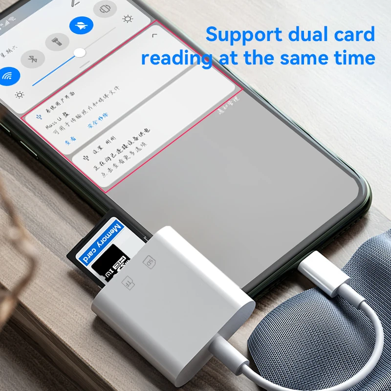 Type C To SD Card Reader OTG USB Cable Micro SD/TF Card Reader Adapter Data Transfer For iPhone Macbook Samsung Huawei Xiaomi