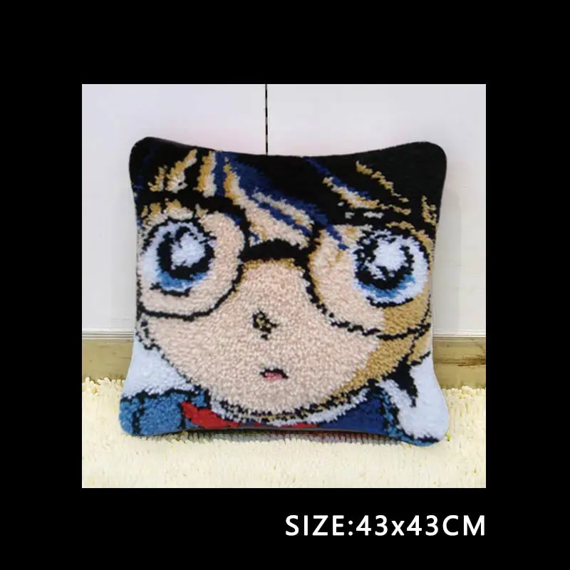 Latch Hook Kits Diy Do It Yourself Sofa Shape Europe Cushions Needlework Mat Lovely Knooppakket Blank Canvas Sofa Shape Cushions - Цвет: BZ173