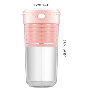 

Portable Electric Juicer Cup USB Rechargeable Automatic Juice Extractor Blender A0NC