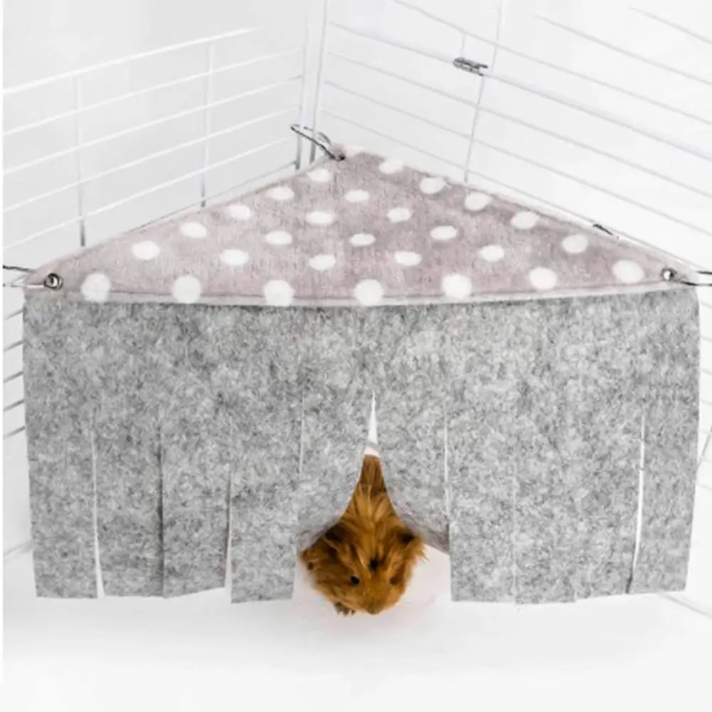 New Style Durable Comfortable Hamster Dodge House Tassel Tent Hammock Corner Nest Accessories Pet Supplies for Rabbit | Дом и сад